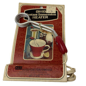 NEVCO INSTANT IMMERSION HEATER 110V Unopened 1976 Vintage